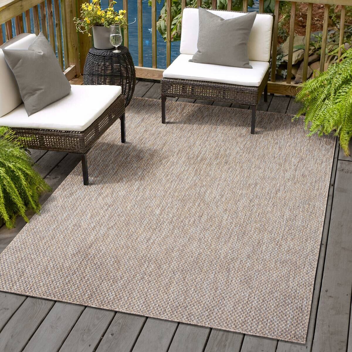 Sanat Outdoorteppich MELISSA braun B/L: ca. 120x170 cm