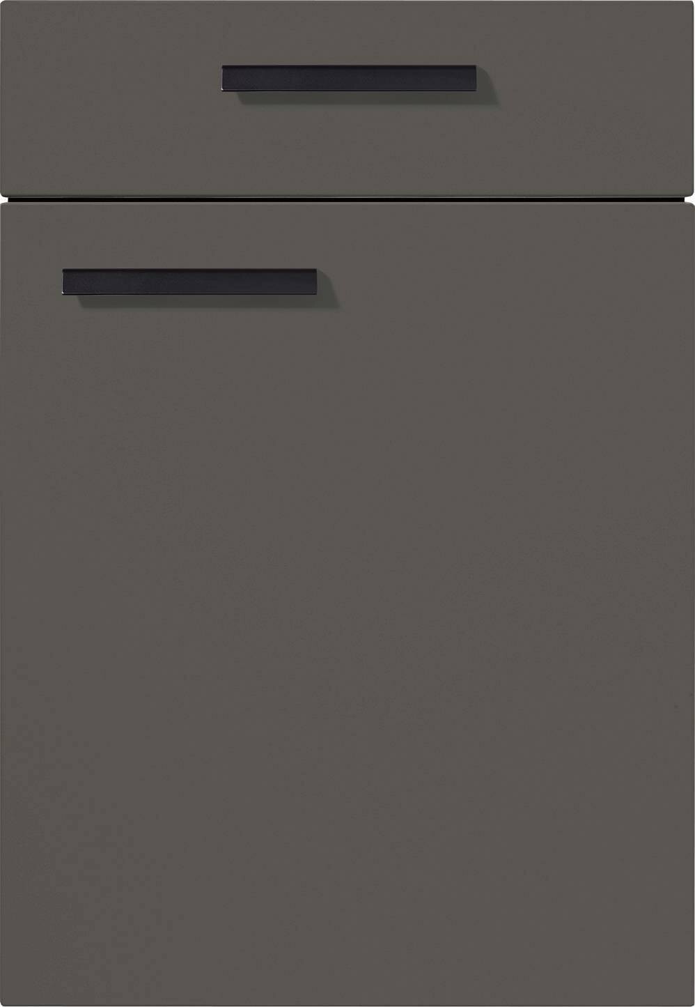 nobilia Küchenblock Laser Schwarzbeton strukturiert Nachbildung B/H/T: ca. 305x215x60 cm