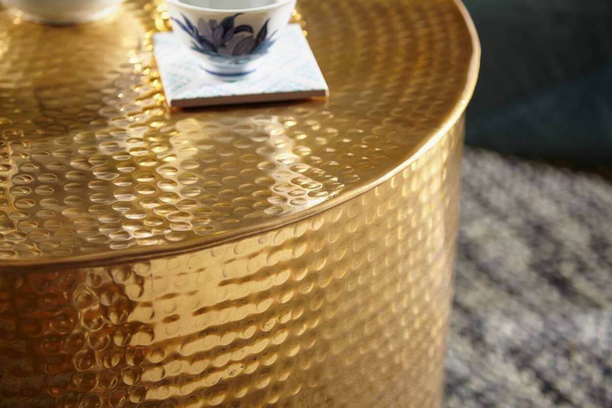 Wohnling Couchtisch gold H: ca. 40 cm