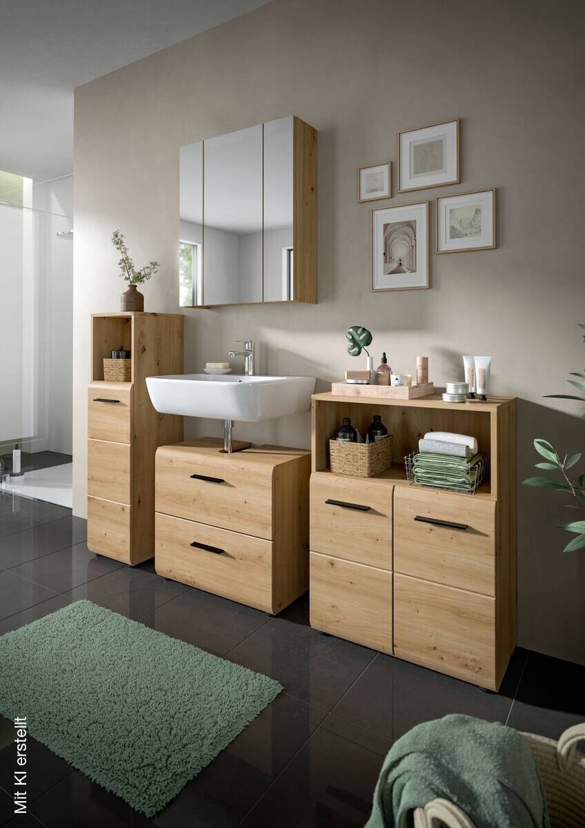 Schrank Ice Artisan Oak Nachbildung B/H/T: ca. 30x110x30 cm