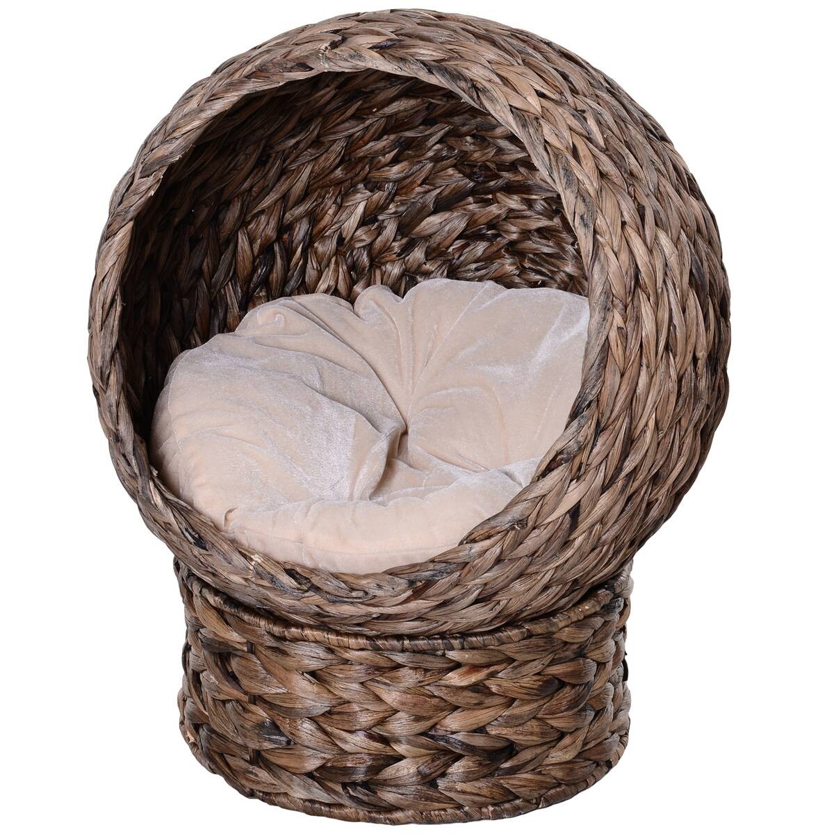 PawHut Katzenhaus braun Eisen H/L: ca. 60x42 cm