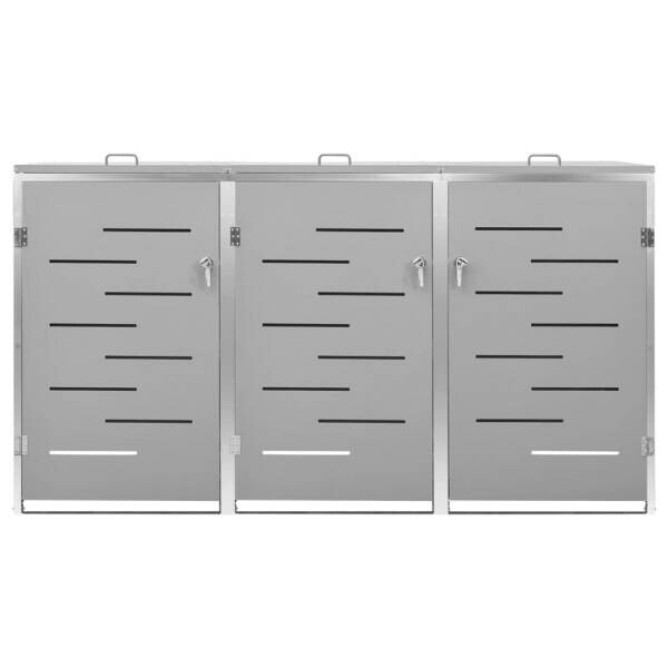 vidaXL Mülltonnenbox grau