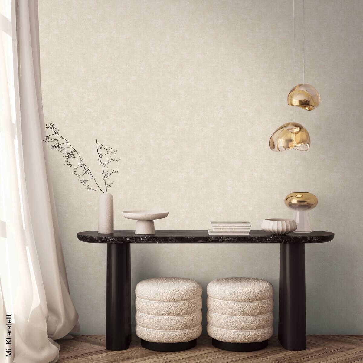 A.S.Creation Vliestapete grau B/H/D: ca. 53x1005x8,7 cm