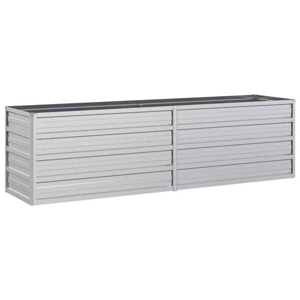 Garten-Hochbeet silber Stahl B/H/L: ca. 40x45x160 cm