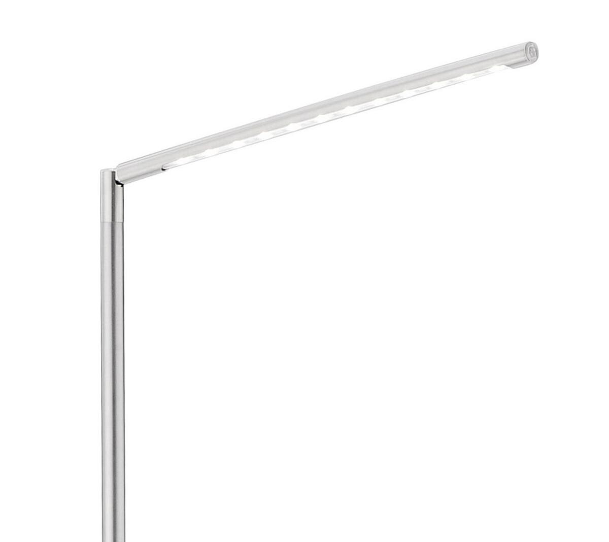 Just Light Stehlampe Dawda stahlfarbig silber Metall H: ca. 125 cm