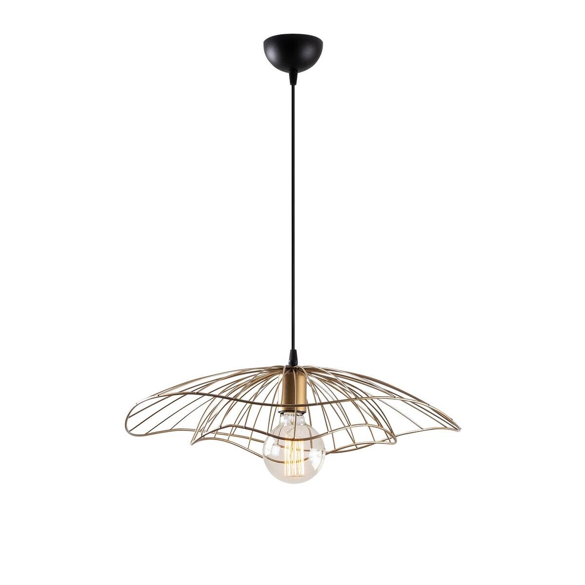 Opviq Pendelleuchte Tel bronze Metall B/H/T/L/D: ca. 50x111x50x50x50 cm E27 1 Brennstellen