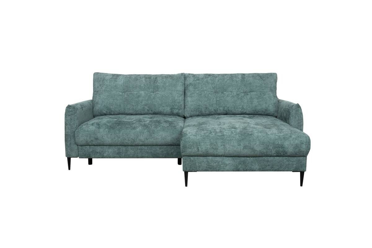 Ecksofa mit Bettfunktion und Bettkasten lagunen blau Microfaser B/H/T: ca. 221x94x142 cm