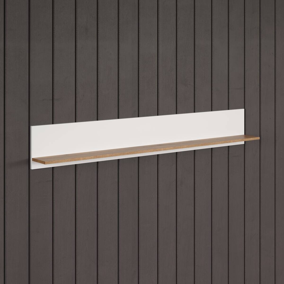 Wandboard Vitoria weiß Eiche Evoke Coast Nachbildung B/H/T: ca. 170x25x18 cm
