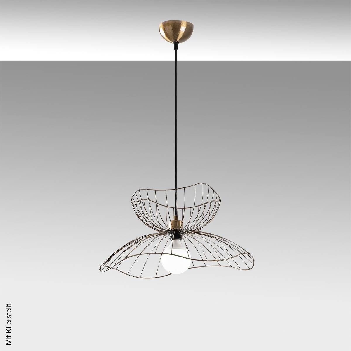 Opviq Pendelleuchte Farac-6391 B/H/T/L/D: ca. 50x121x50x50x50 cm E27 1 Brennstellen