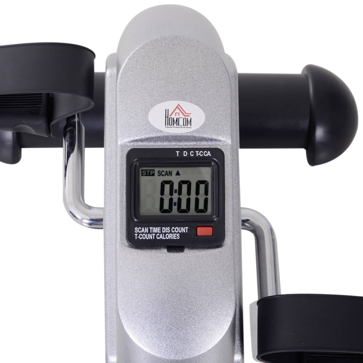 HOMCOM Pedaltrainer silber Metall B/H/T: ca. 39x31x40 cm