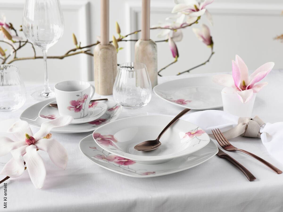 CreaTable Kombiservice Amelie multicolor Porzellan 30 tlg.