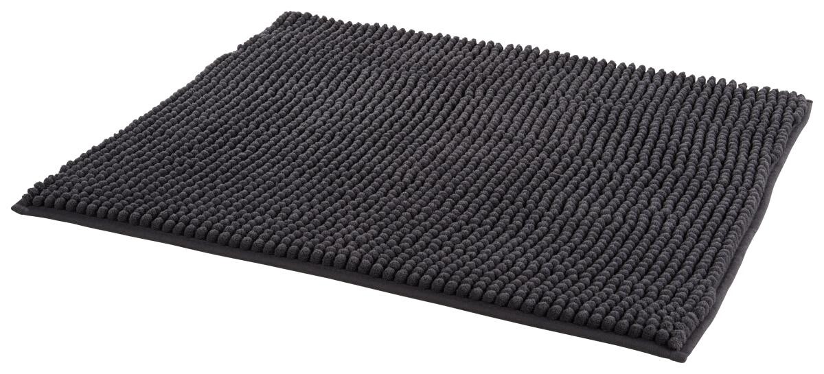 Tuffi Badematte Chenille anthrazit 100% Polyester B/L: ca. 90x60 cm