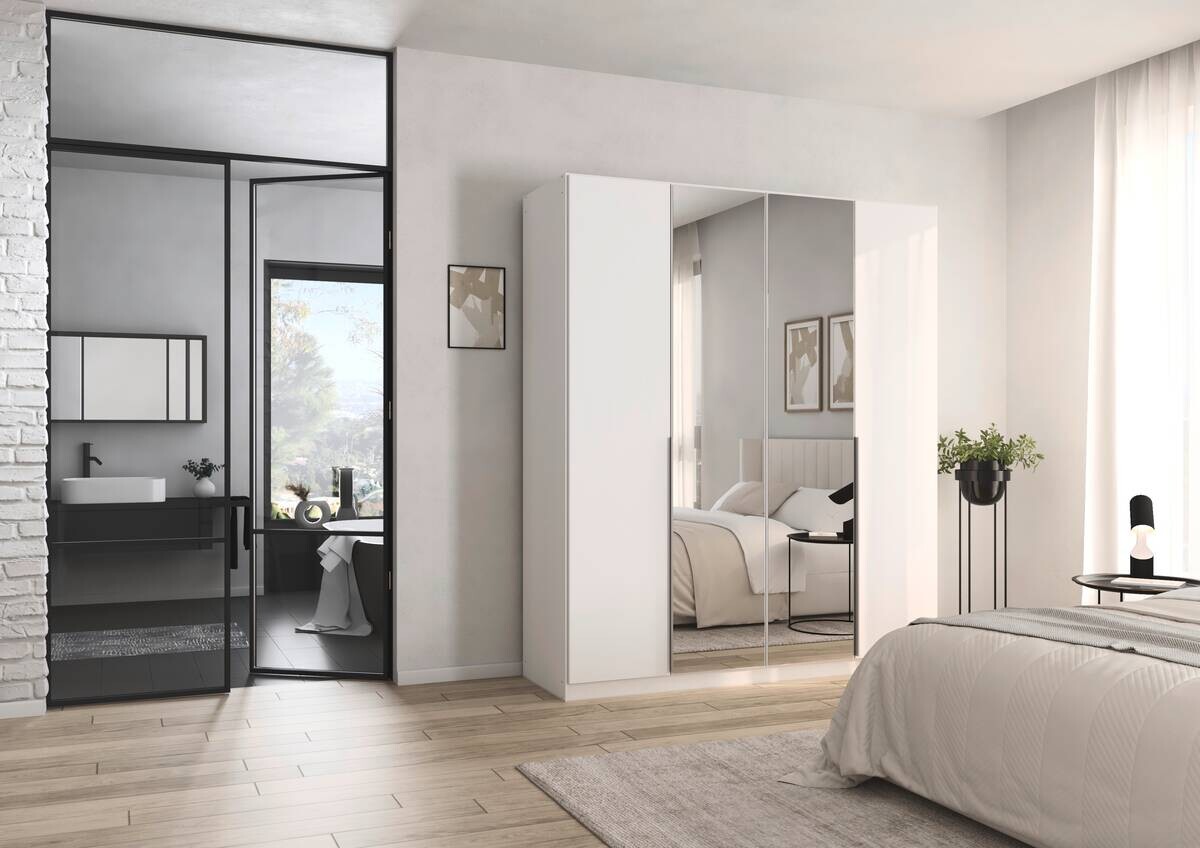 Kleiderschrank Alabama Alpinweiß B/H/T: ca. 181x210x54 cm