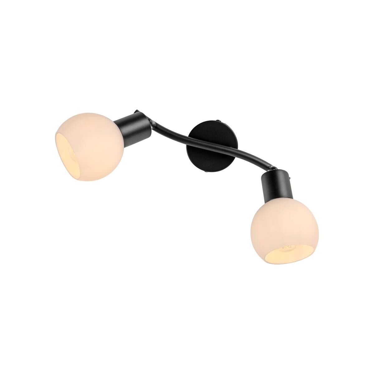Just Light Spot 2flg. Loki schwarz B/H/L: ca. 25x20x43 cm E14 2 Brennstellen
