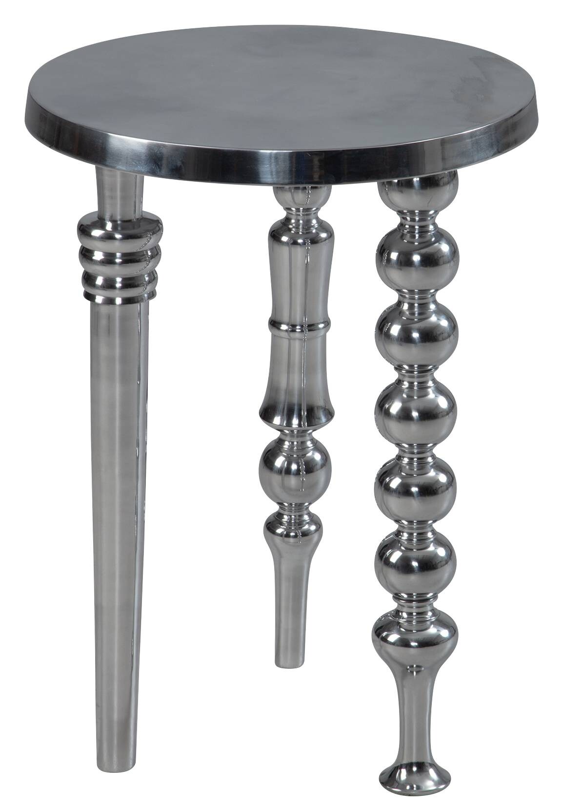 Beistelltisch silber B/H/T: ca. 44x44x63 cm