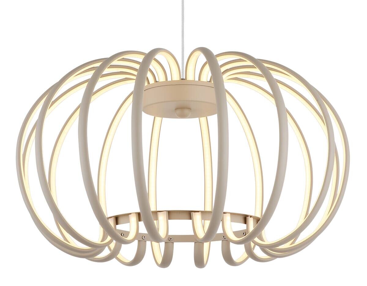 GLOBO LED-Pendelleuchte sand Aluminium Metall H/D: ca. 120x40 cm 1 Brennstellen