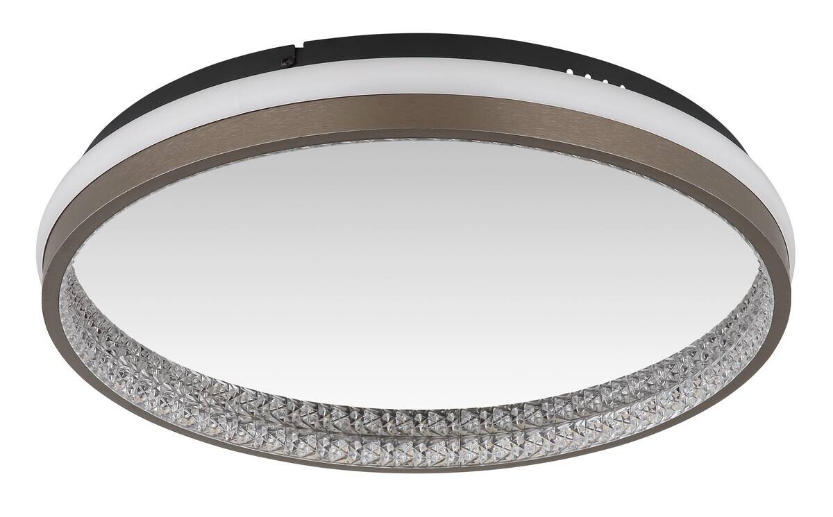GLOBO LED-Deckenleuchte Opal dunkelgrau mattschwarz Kunststoff Metall H/D: ca. 6x39,7 cm 1 Brennstellen