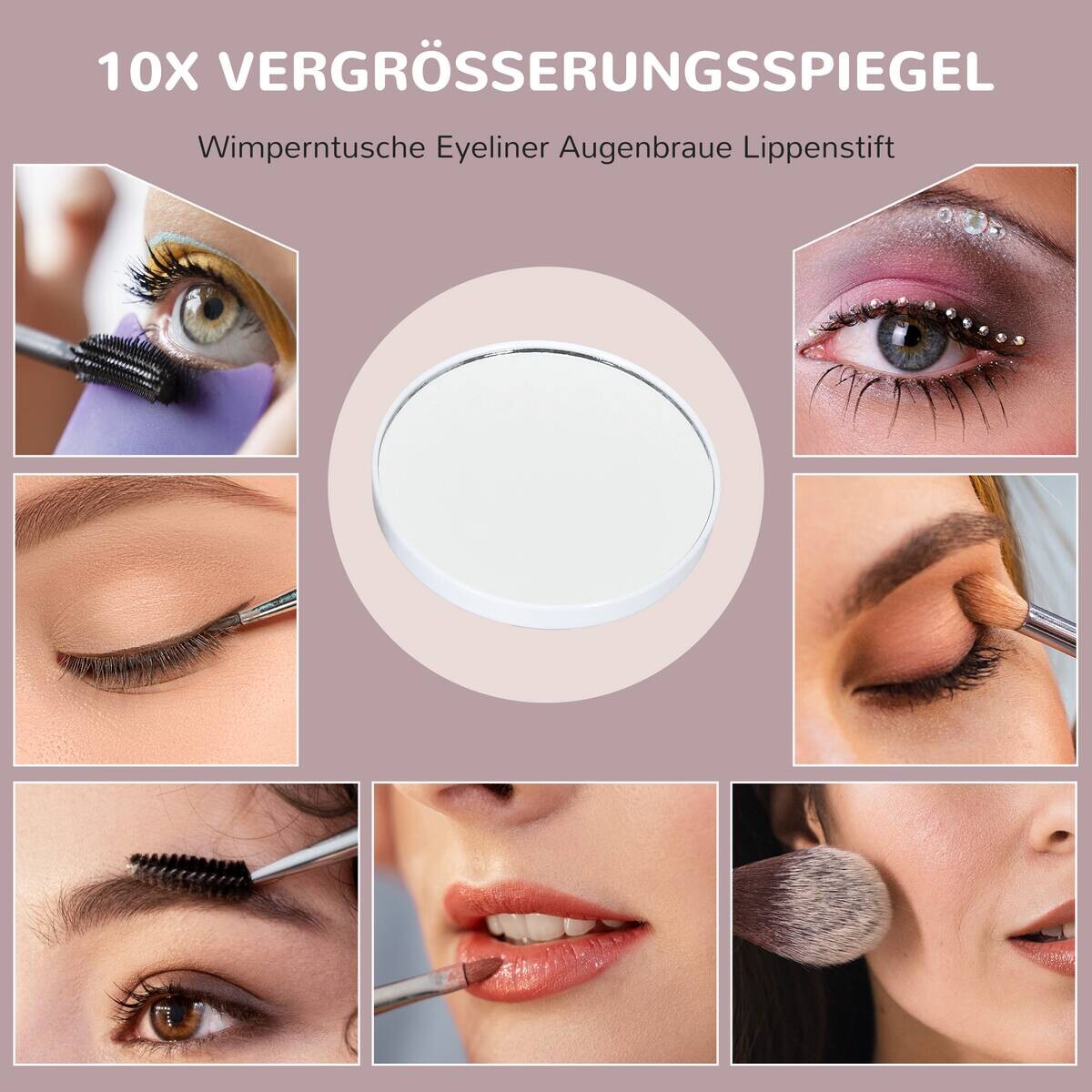 HOMCOM LED-Spiegel weiß B/H/L: ca. 14x52x62,5 cm