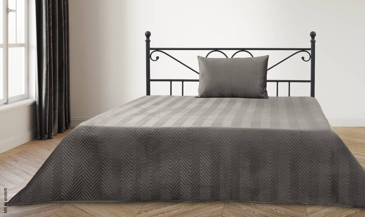 Dekokissen anthrazit Polyester B/L: ca. 60x40 cm