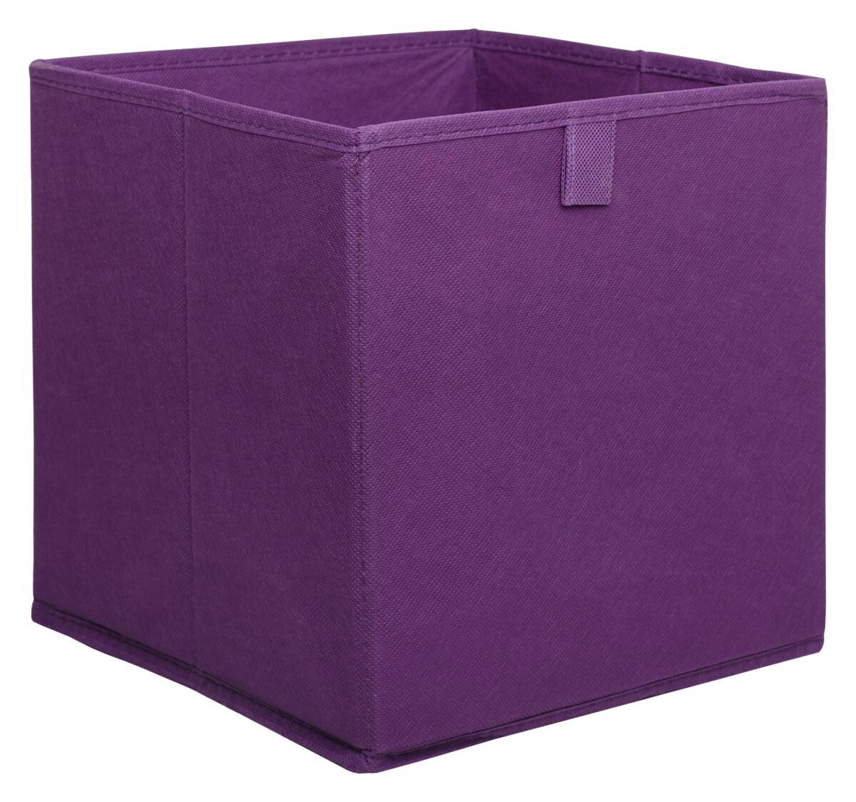 Stoffbox violett B/H/T: ca. 24x24x24 cm
