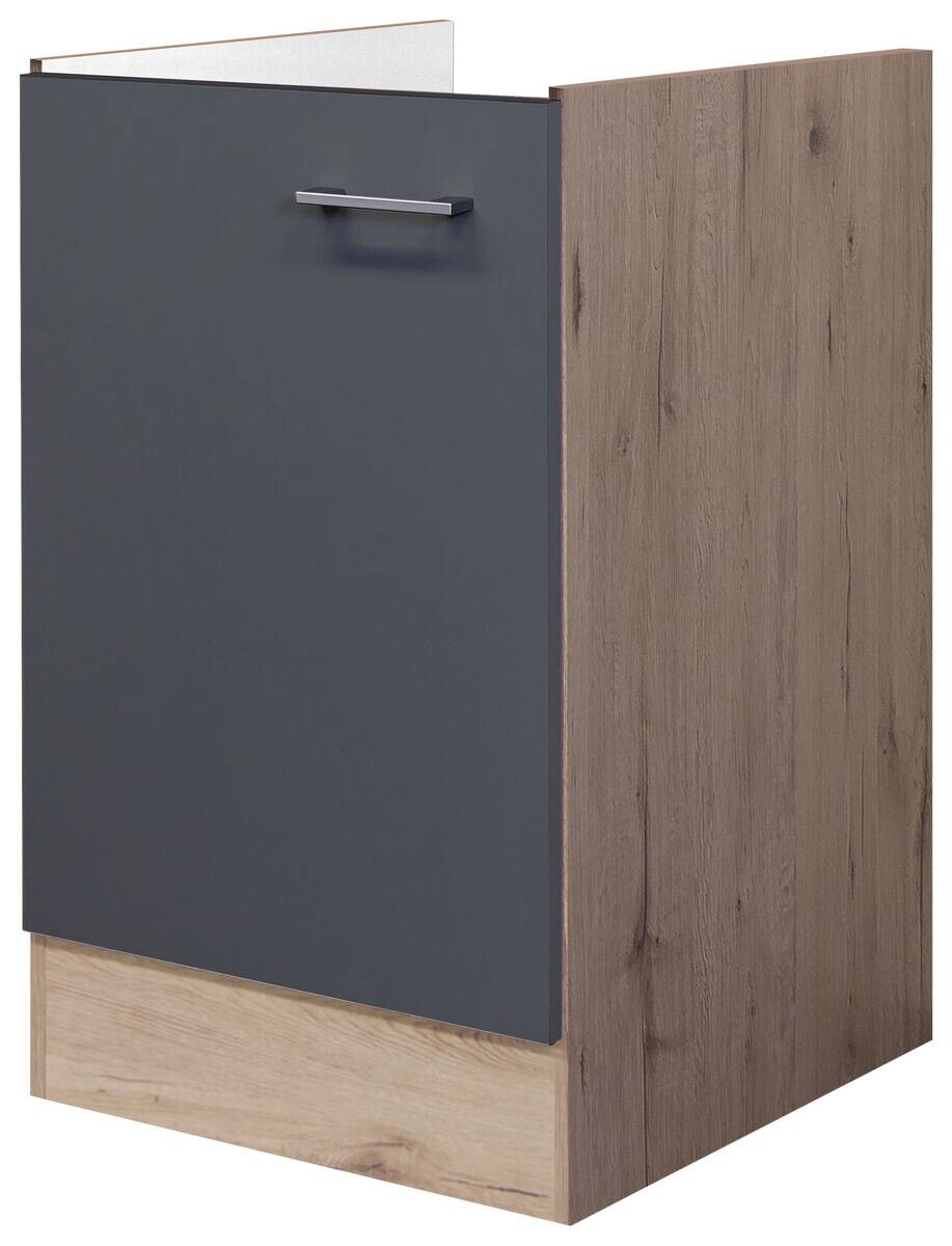 Spülenschrank Morena grau matt B/H/T: ca. 50x82x57 cm
