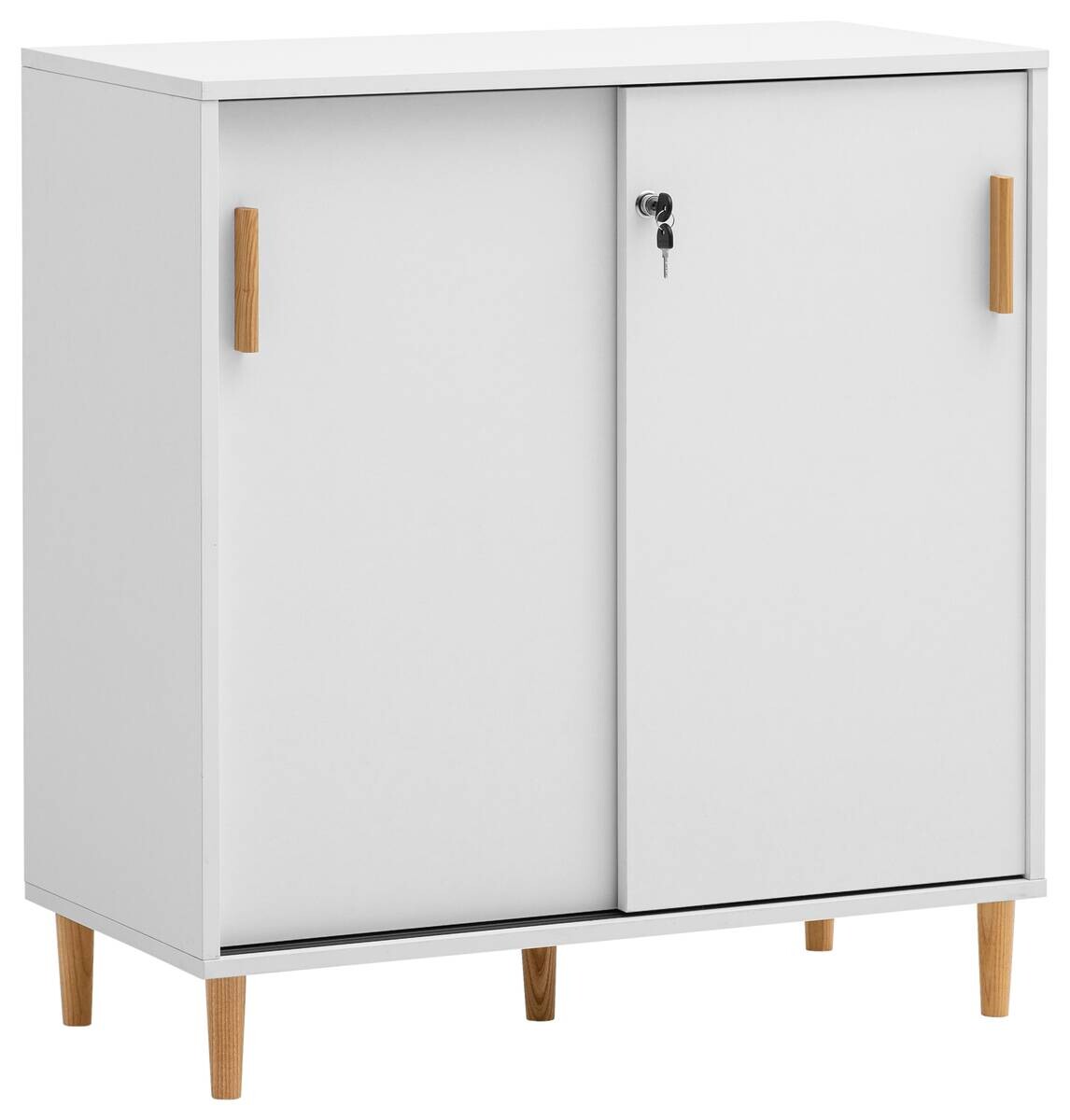 Schiebetürenschrank Torge weiß matt B/H/T: ca. 80,1x84,8x38,2 cm