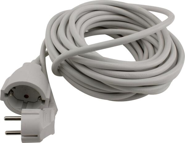 Schuko-Verlängerung weiß L: ca. 1000 cm