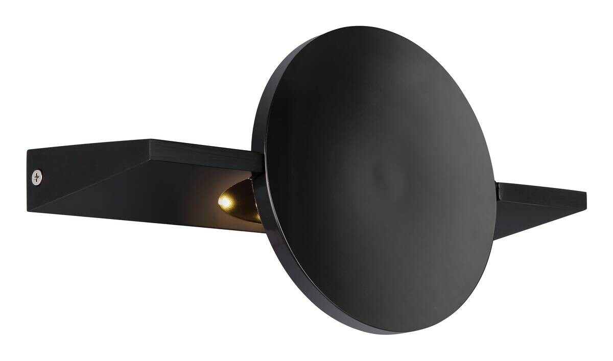 GLOBO LED-Wandleuchte schwarz Metall Aluminium B/H: ca. 15x28 cm 1 Brennstellen