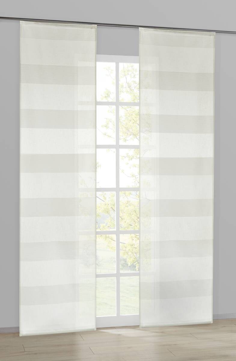 POCOline Schiebevorhang Andrea weiß B/L: ca. 60x245 cm