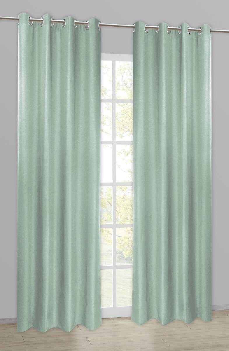 POCOline Ösenvorhang Sorrento salbei B/L: ca. 140x245 cm