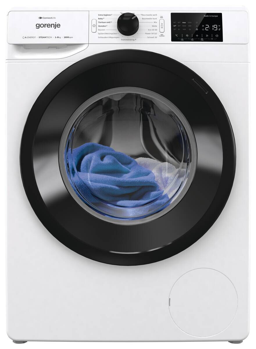 Gorenje Waschmaschine WPNEI86ATS weiß B/H/T: ca. 60x85x55 cm ca. 8 kg