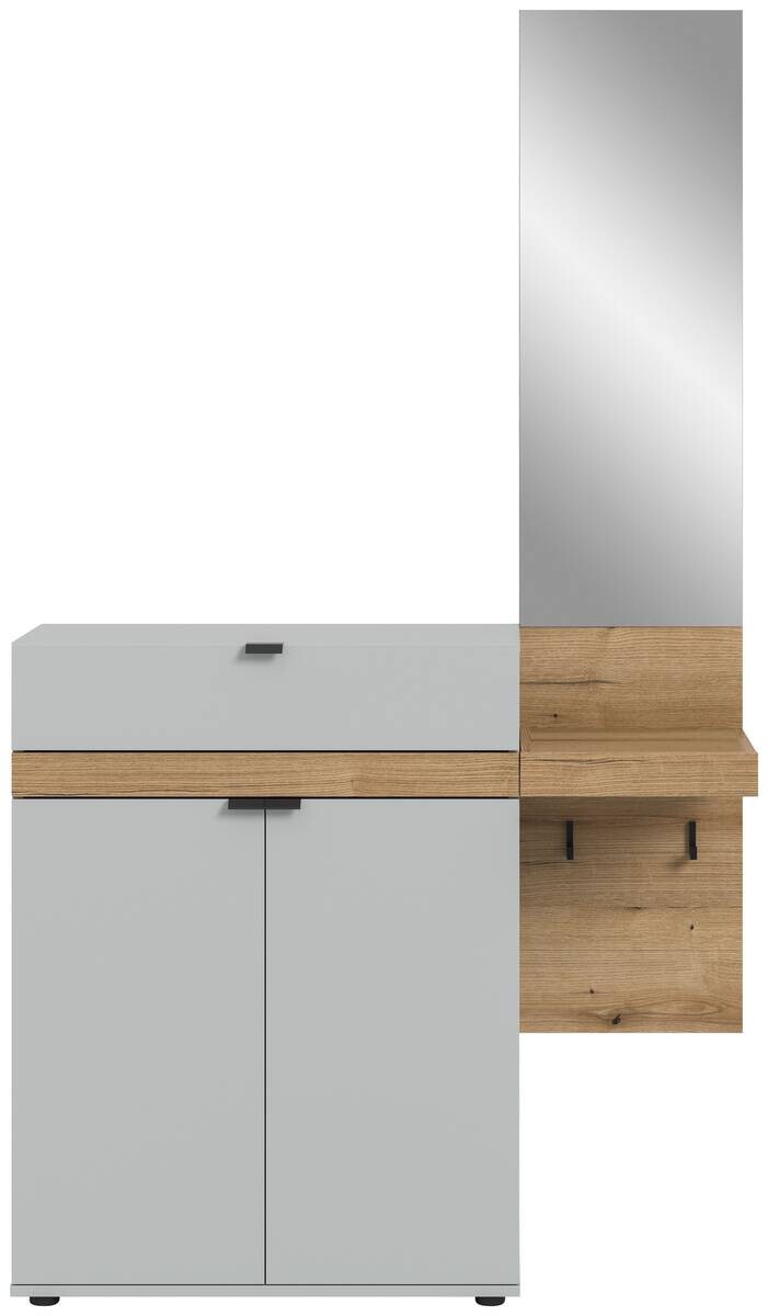 Garderobe Naro weiß Evoke Oak Nachbildung B/H/T: ca. 110x194x37 cm