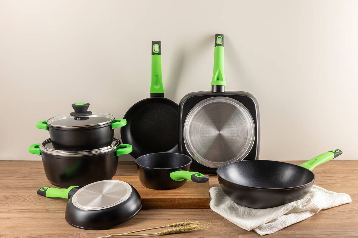 SAN IGNACIO Wokpfanne VITORIA (FULL INDUCTION) grün Aluminium