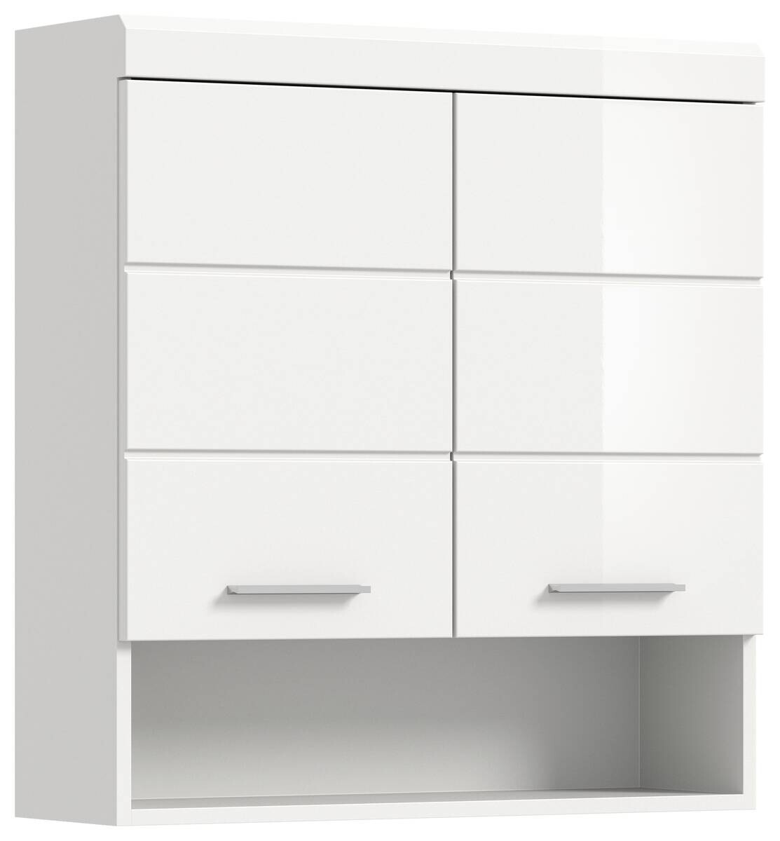 Badhängeschrank Scout weiß weiß Hochglanz B/H/T: ca. 74x79x24 cm