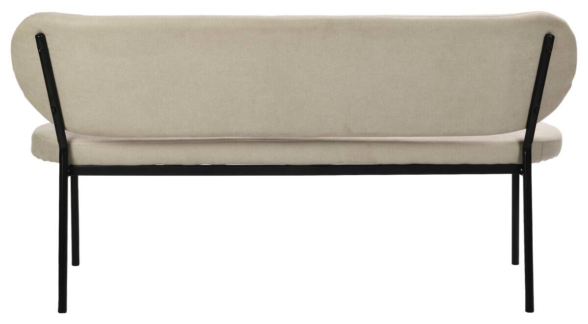 Bank JERSEY taupe B/H/T: ca. 160x82x62 cm