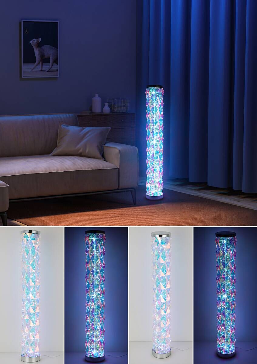 Nolo LED-Stehleuchte Shine transparent B/H/T: ca. 104x16x16 cm