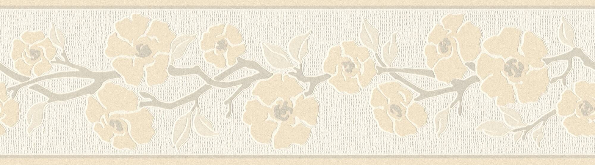 A.S.Creation Bordüre creme grau B/H/D: ca. 17x500x7,5 cm