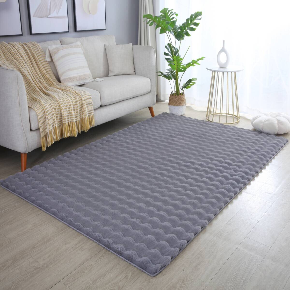Ayyildiz Teppich AMBIANCE grau B/L: ca. 200x290 cm