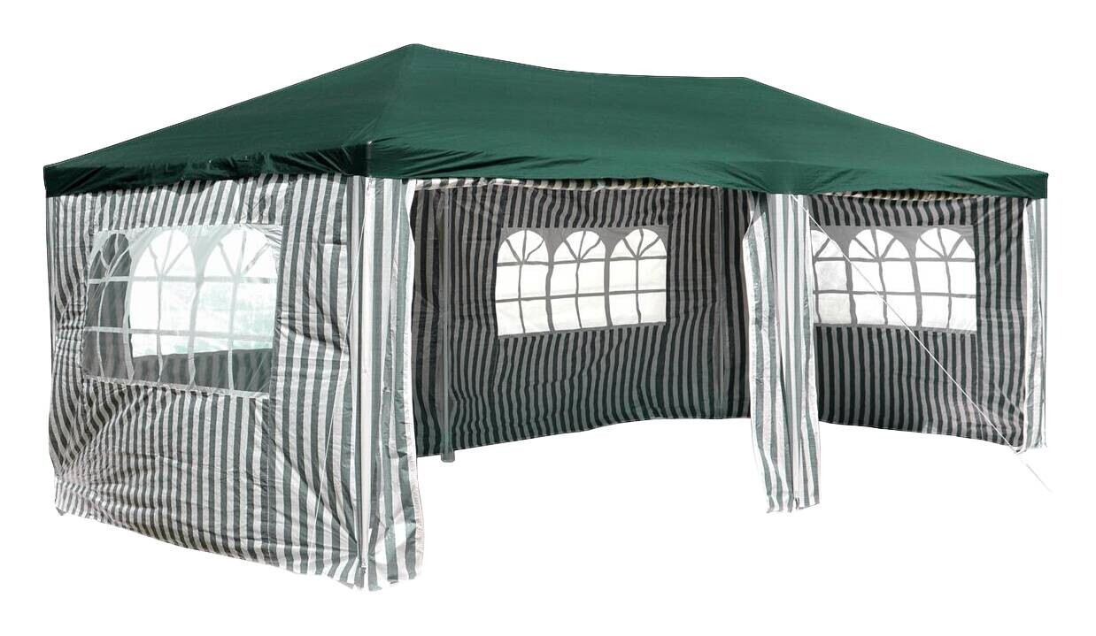 VCM Pavillon grün Polyester-Mischgewebe B/H/L: ca. 600x197x300 cm