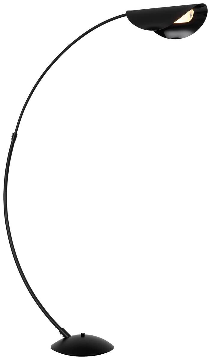 GLOBO Stehlampe mattschwarz grau Acryl Metall B/H/T/L: ca. 35x182x124x124 cm 1 Brennstellen