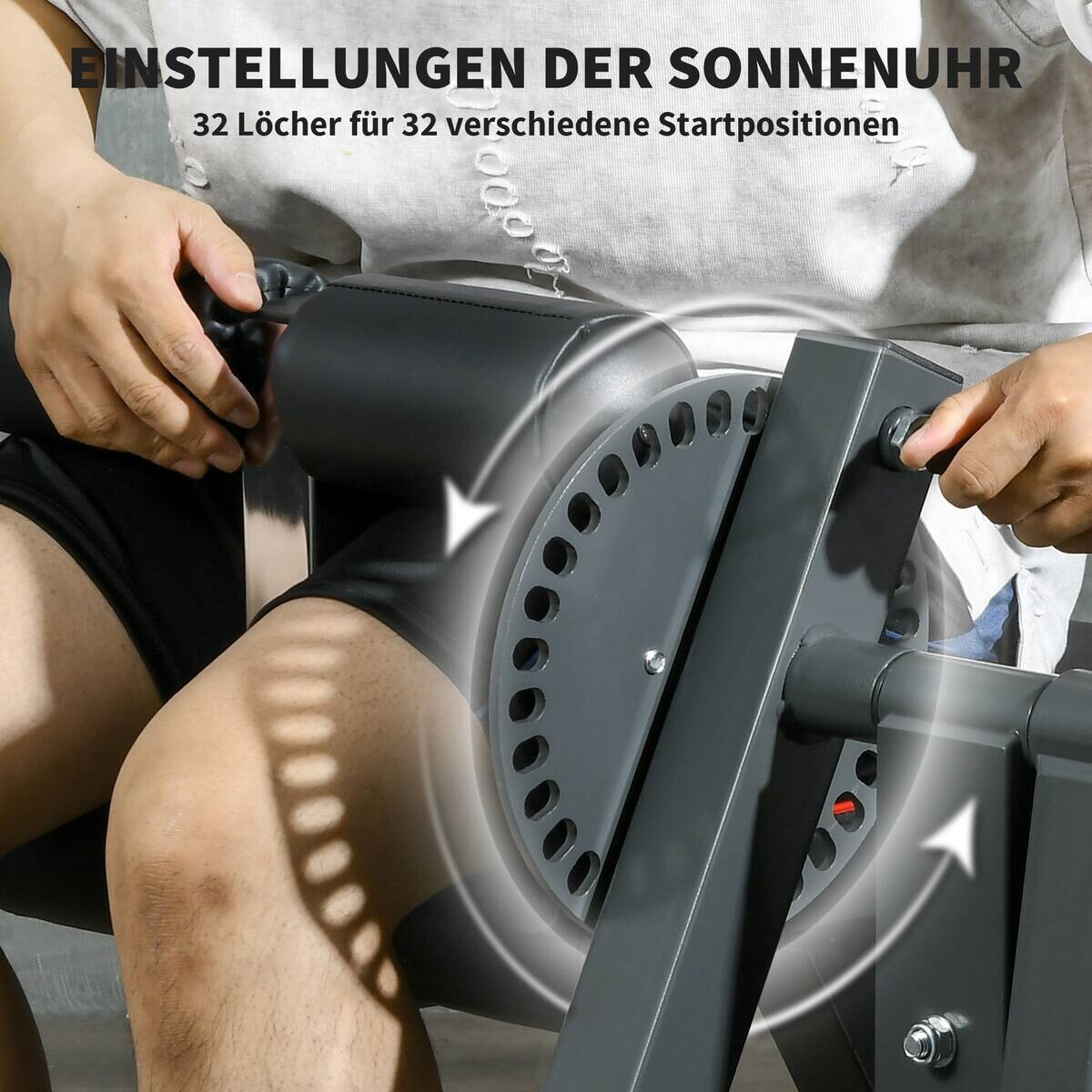SPORTNOW Beinstrecker schwarz Stahl B/H/L: ca. 90x105x100 cm