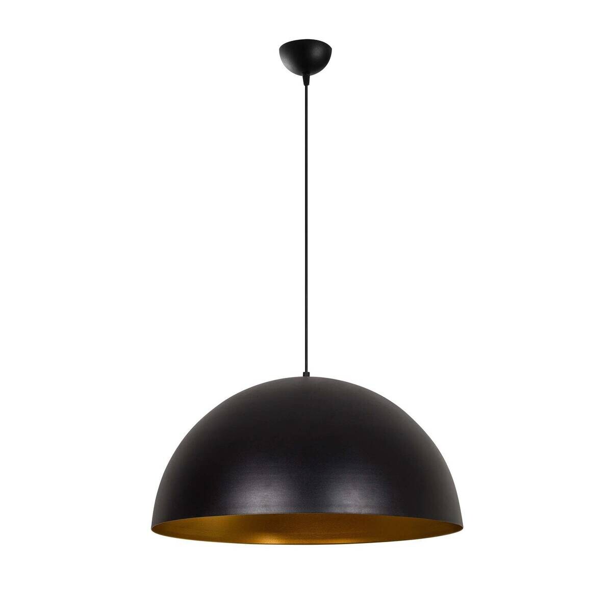 Opviq Pendelleuchte Sivani gold schwarz B/H/T/L/D: ca. 60x126x60x60x60 cm E27 1 Brennstellen