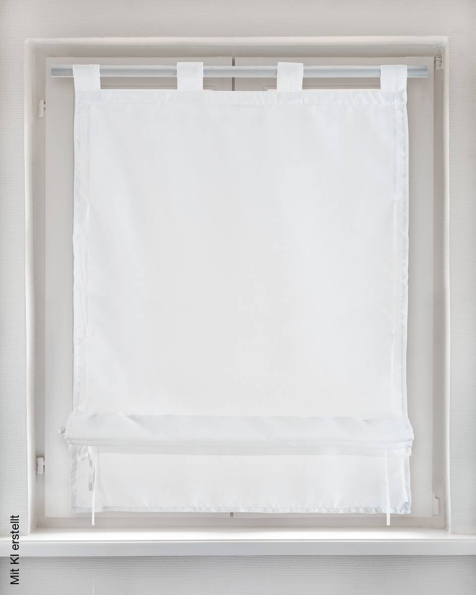 POCOline Bändchenrollo Nouveau weiß B/L: ca. 60x140 cm