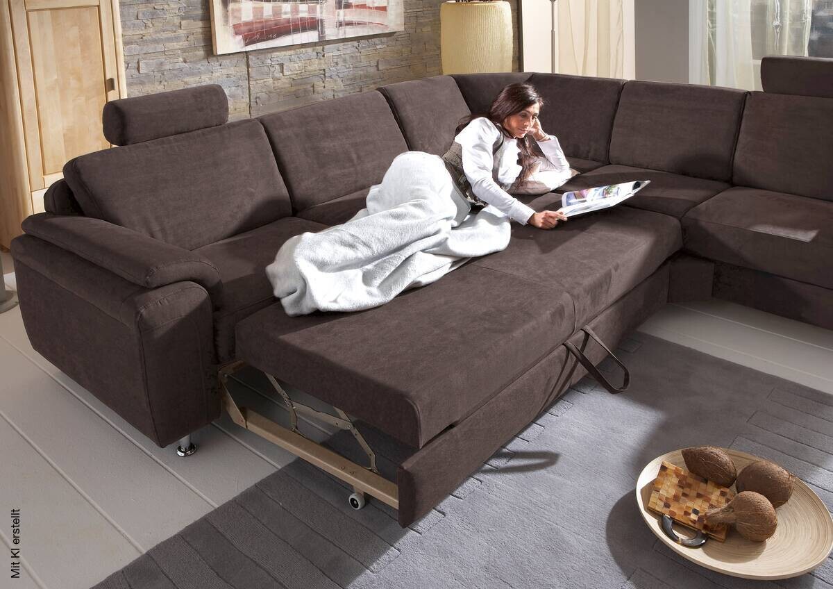 Wohnlandschaft ZE-EM05003 B/T: ca. 276x246 cm