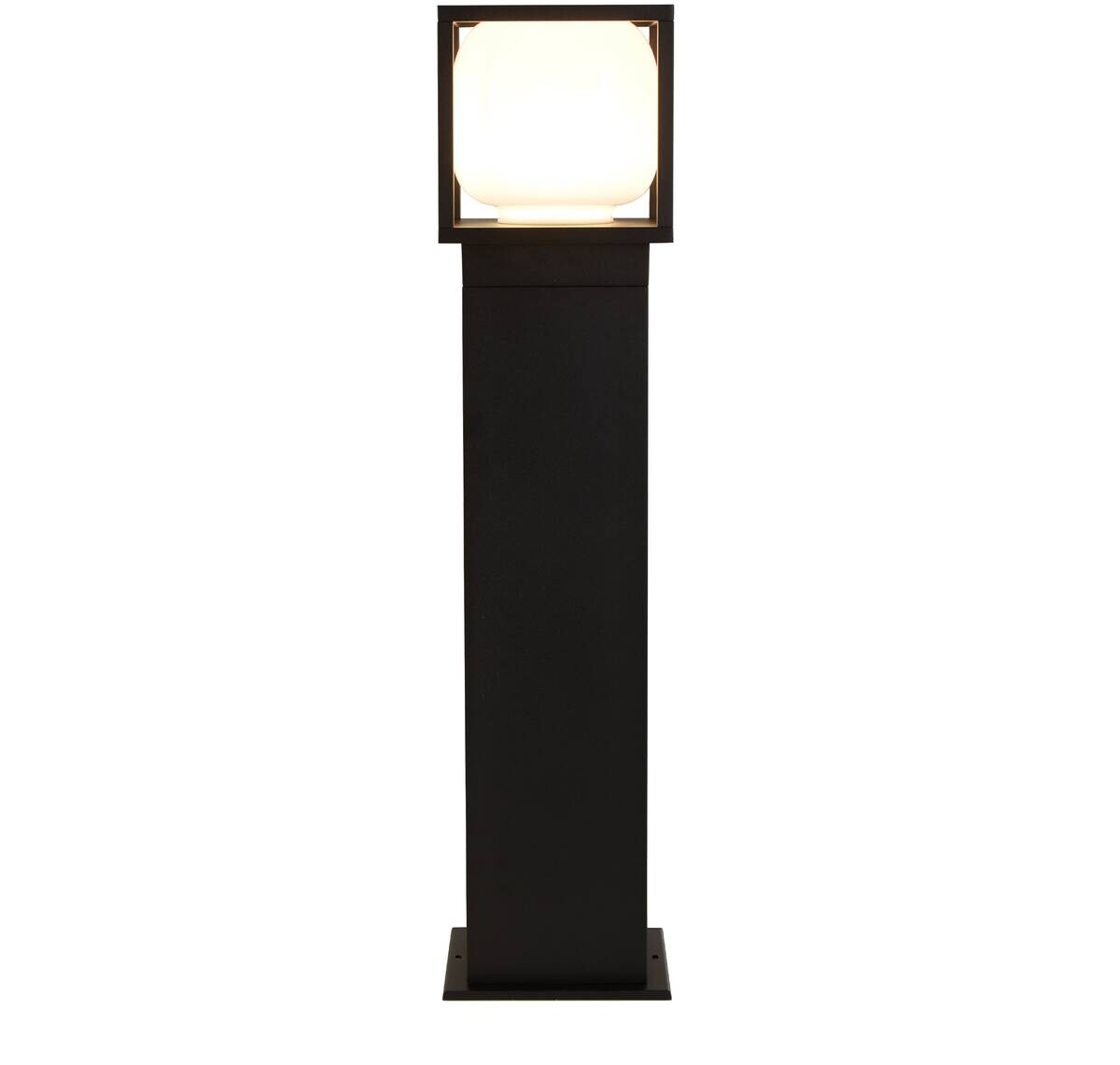 LED-Außenleuchte schwarz weiß klar B/H/L: ca. 15x65x15 cm