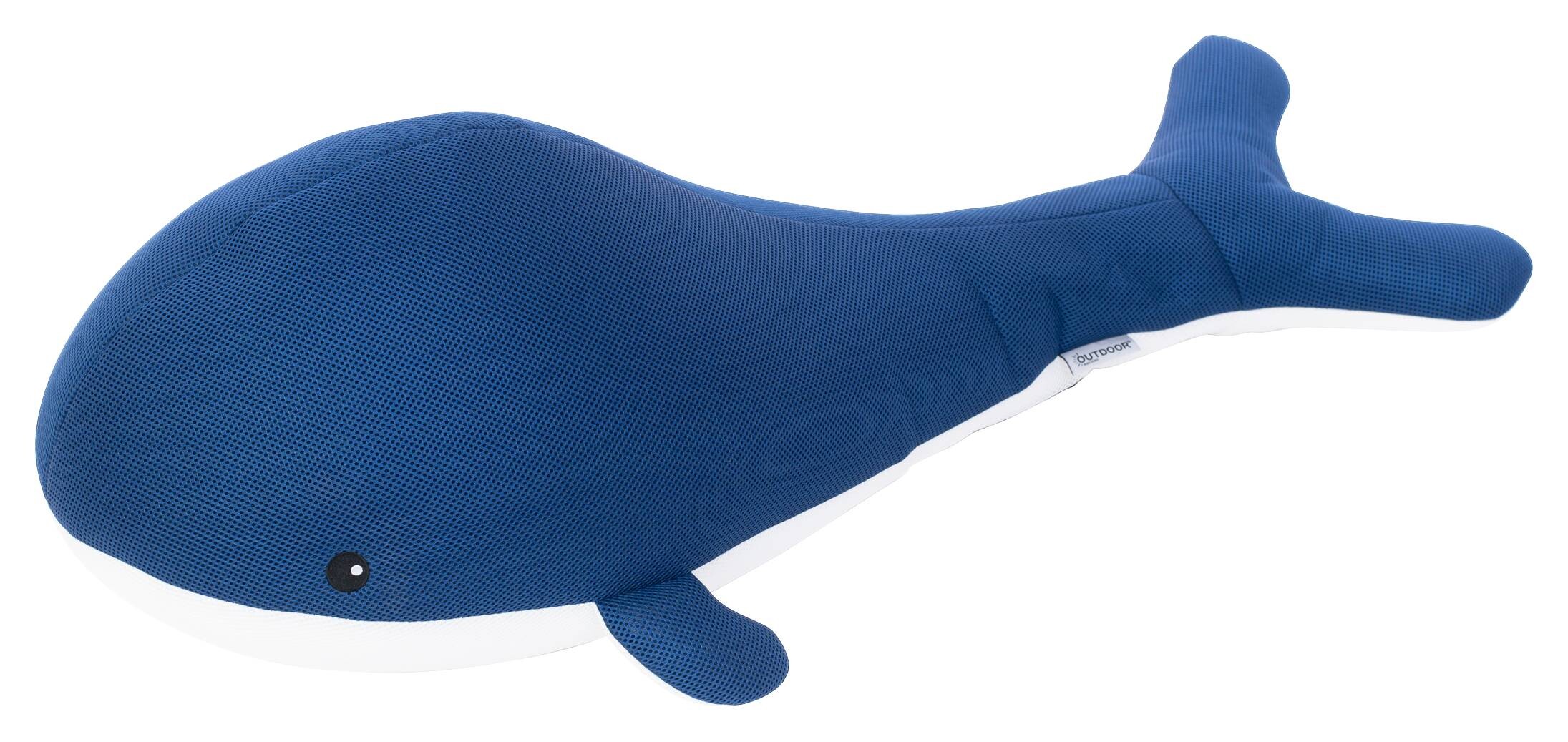 Westmann Sitzsack Schwimmtier Wal blau Polyester B/H/T: ca. 104x30x50 cm