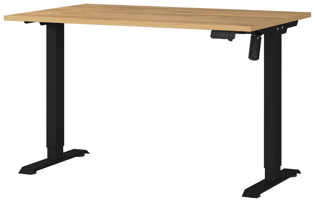 Schreibtisch 8022-582 Eiche Grand-Son Nachbildung schwarz B/H/T: ca. 120x118x80 cm