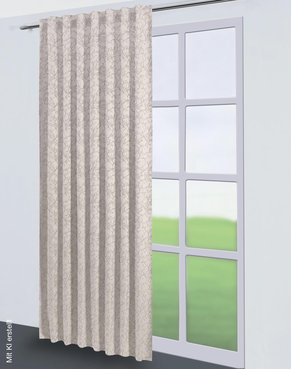 Kombivorhang Sibel beige B/L: ca. 140x245 cm