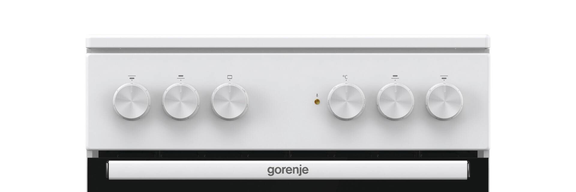 Gorenje Standherd 50cm mit Glaskeramikkochfeld GEC5A22WG weiß B/H/T: ca. 50x85x60 cm