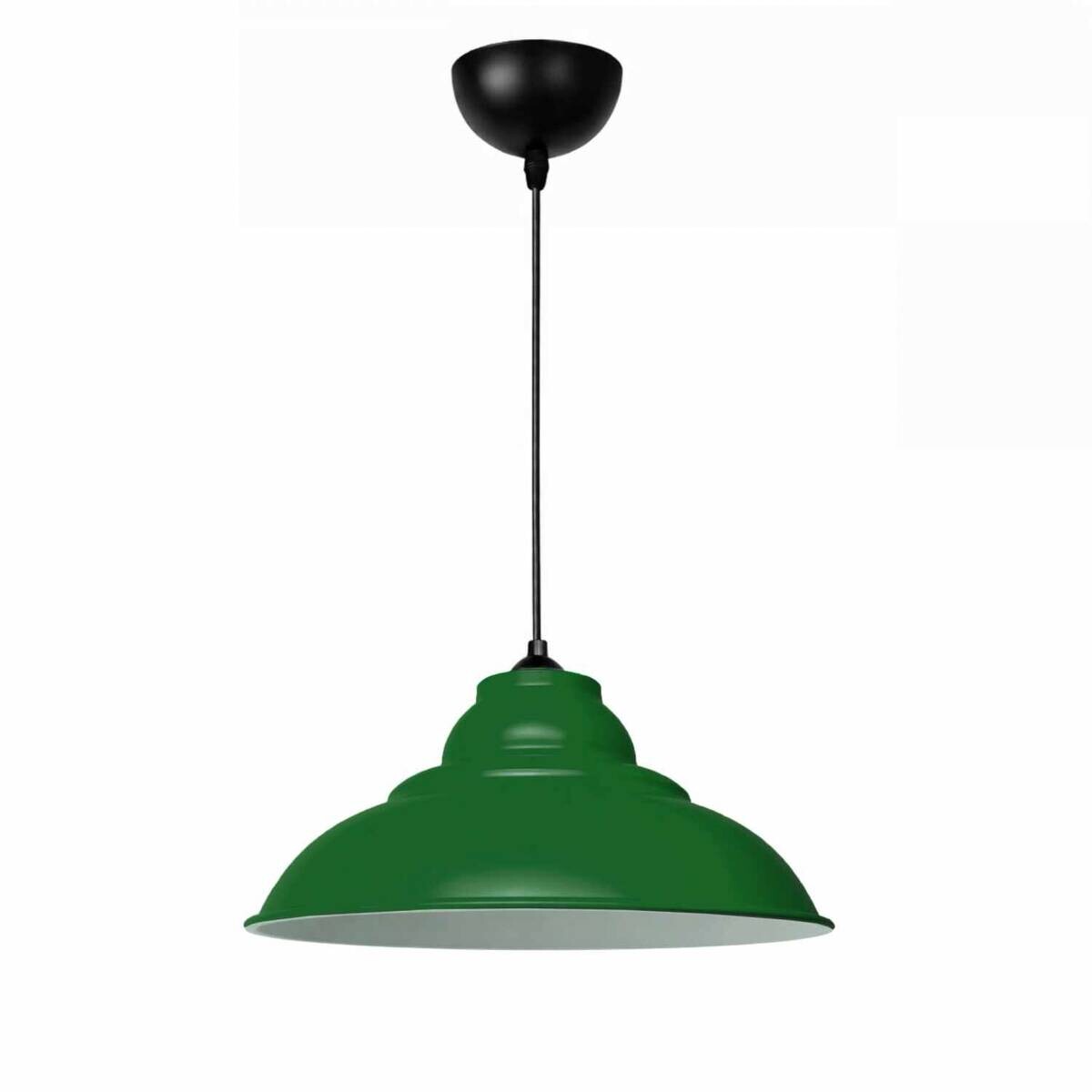 Opviq Pendelleuchte grün B/H/T: ca. 31x100x31 cm E27 1 Brennstellen